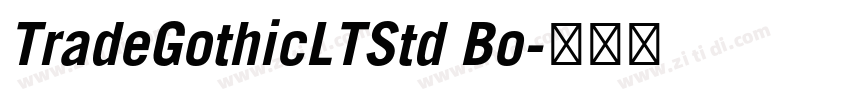 TradeGothicLTStd Bo字体转换
